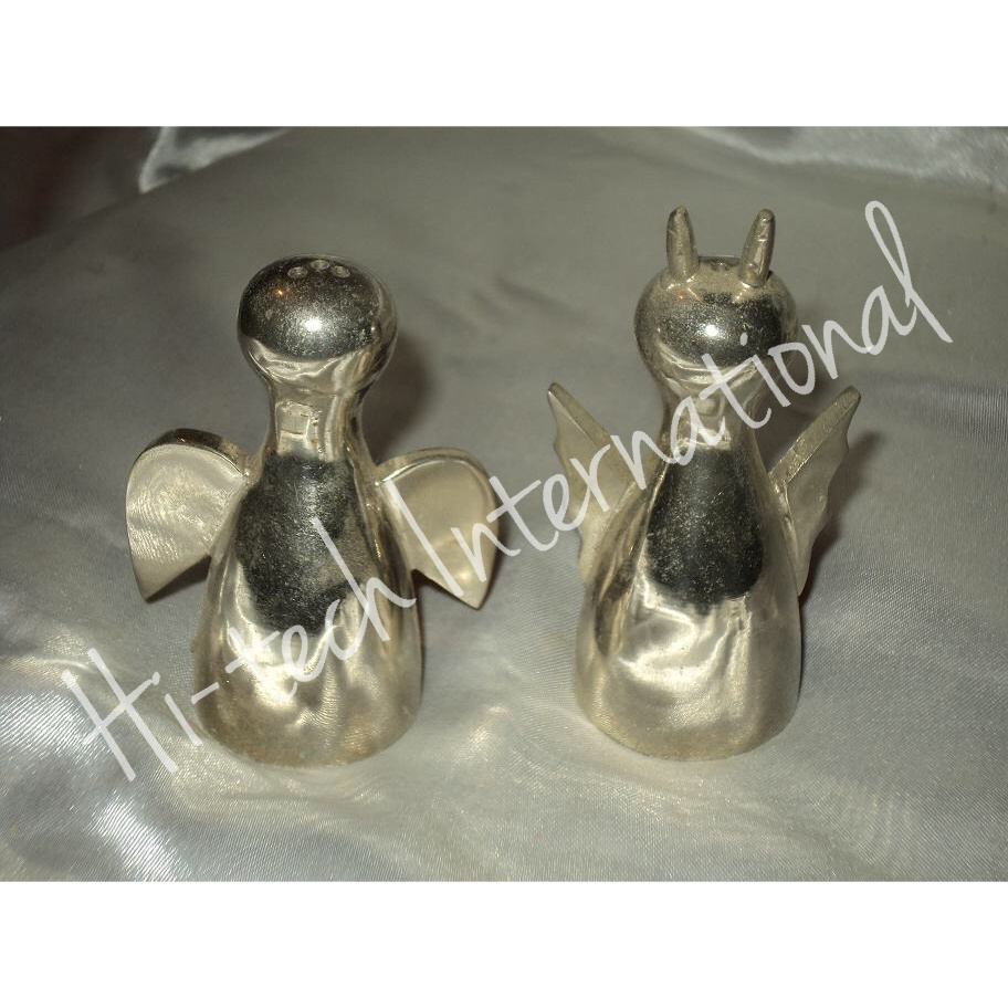 Salt & Pepper Holders - Metal - Brass - Pepper Mill & Salt Shakers  - Silver - Gold - Handmade