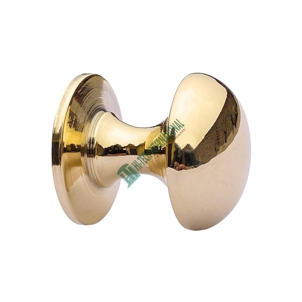 Brass Mushroom Cabinet Knobs Gold Solid Brass Polished Metal Drawer Knob Small Cupboard Hardware Custom Bulk India Manufacturer