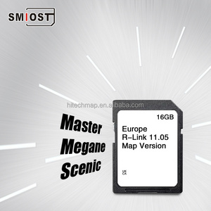 SMIOST GPS Maps Sat Navigation SD Card Auto Changeable CID Micro Clio 3 for Renault Trafic 2023 R Link 11.05 Europe