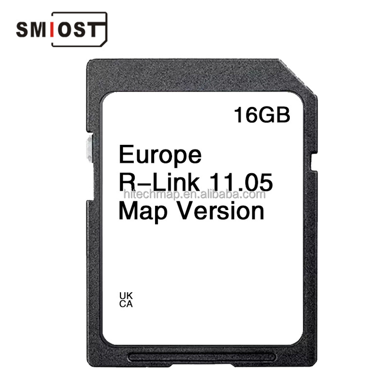 SMIOST GPS Maps Sat Navigation SD Card Auto Changeable CID Micro Clio 3 for Renault Trafic 2023 R Link 11.05 Europe