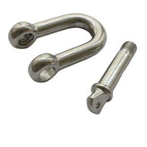 Train car stainless steel european type large square d shackle with screw pin