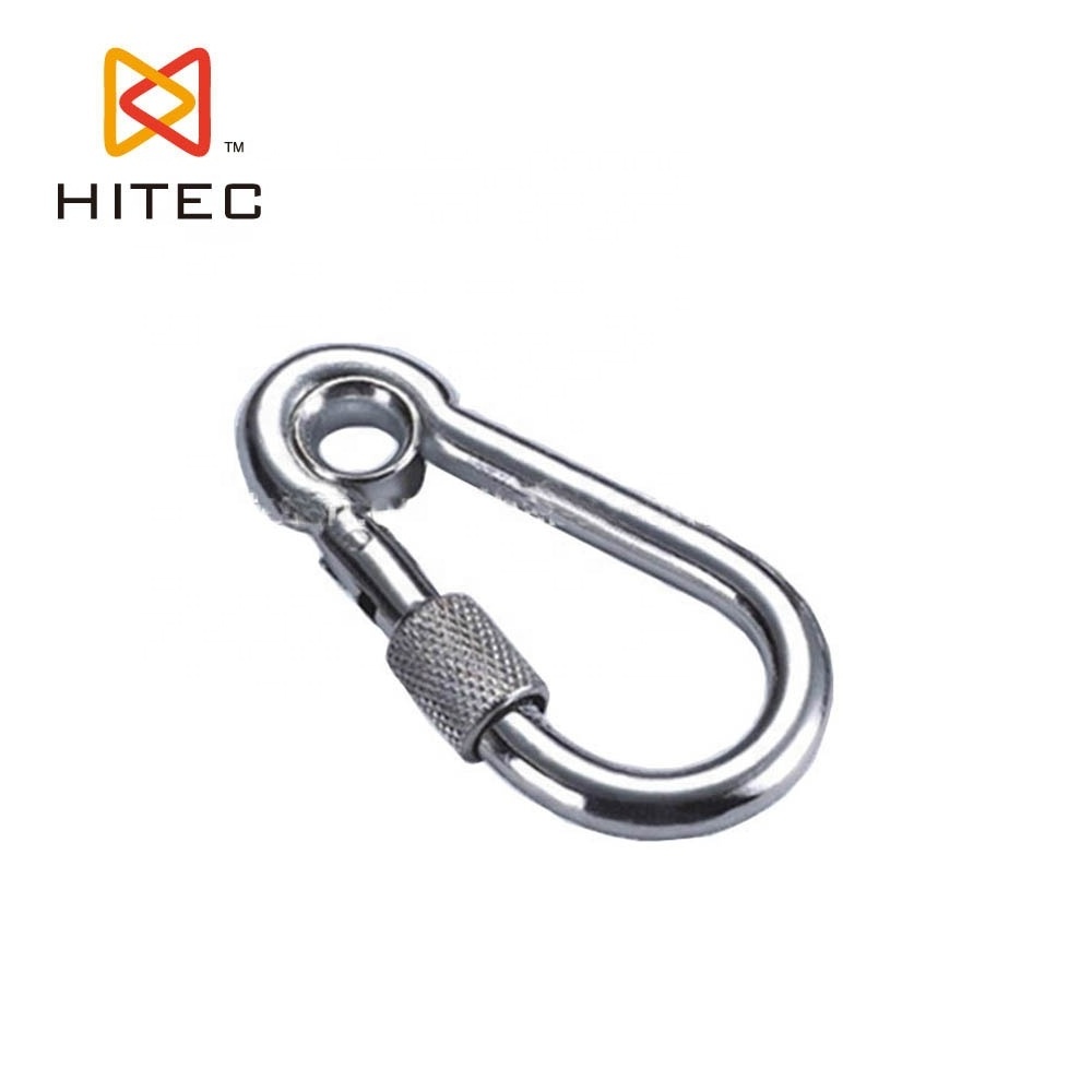 Stainless steel carabiner spring snap hook