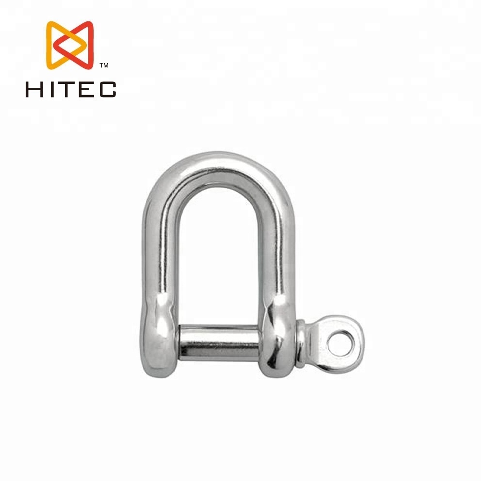 Train car stainless steel european type large square d shackle with screw pin