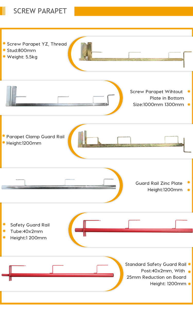 China adjustable manufactured screw parapet clamp