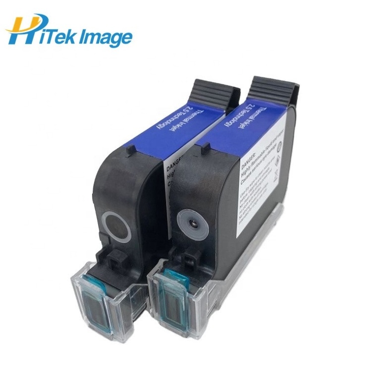 HiTek Image 45si 2580 2590 w3t10b Solvent TIJ Refillable Black Ink Cartridge for hp 45 replacement