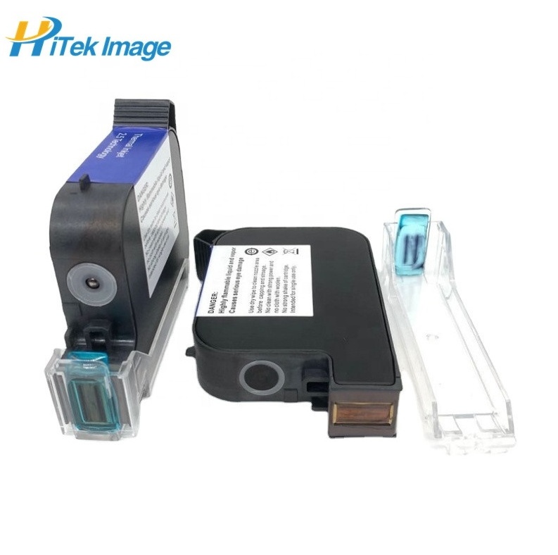 HiTek Image 45si 2580 2590 w3t10b Solvent TIJ Refillable Black Ink Cartridge for hp 45 replacement