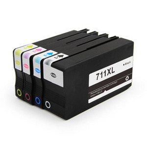 HITEK Compatible HP 711 XL 711XL CZ133A CZ130A CZ131A CZ132A Color Inkjet Ink Cartridge For Designjet T120 T520 Printers