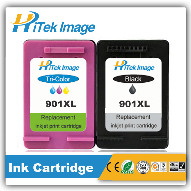 Compatible HP 901XL 901 XL ink cartridge for CC653AA CC656A CC654AE OfficejetJ 4580 J4660 J4680