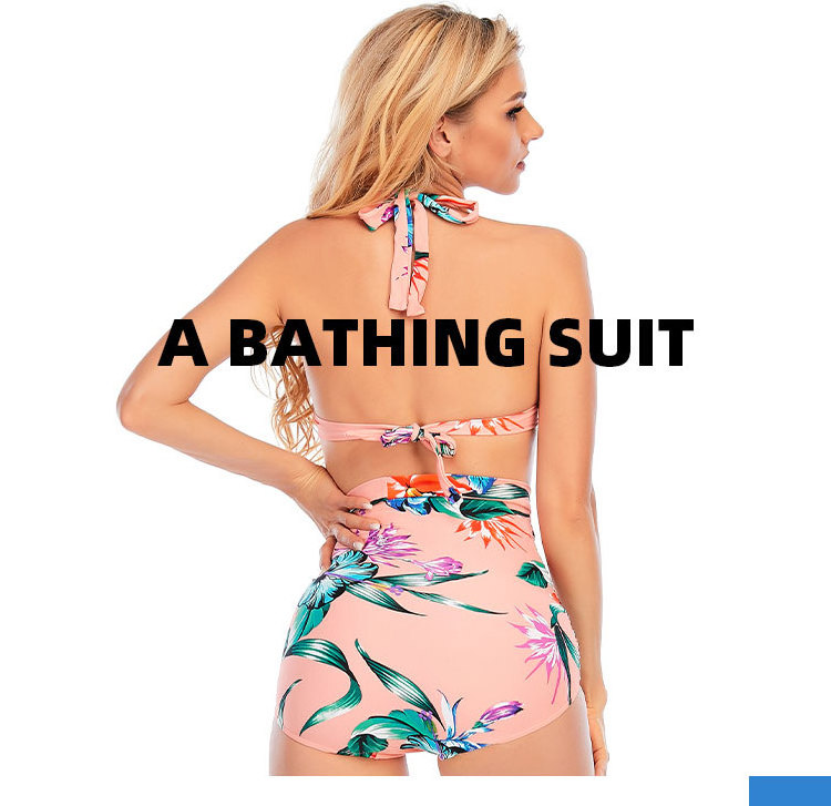 Newly Design High Waist Print Girls Bathing Suits LT1911-1912 Plus Size Ladies Sexy Swimwear Suitable For Swimming And Bathing