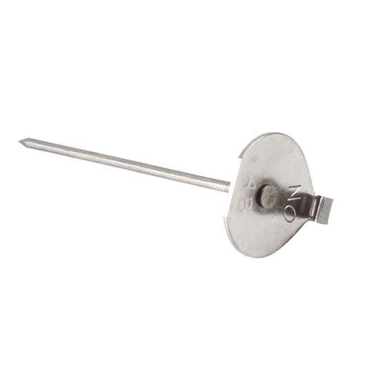 Stainless Steel Rectangular Base Lacing Anchors For Removable Insulation Blanket