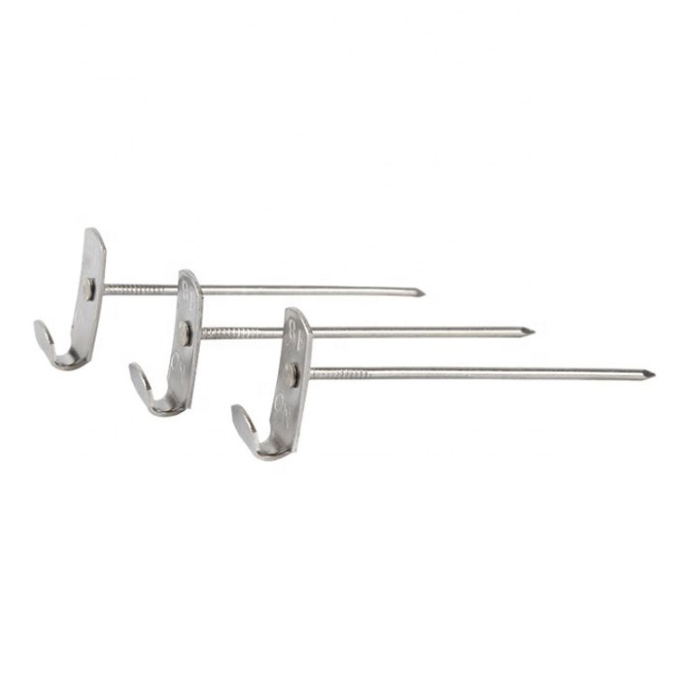 Stainless Steel Rectangular Base Lacing Anchors For Removable Insulation Blanket