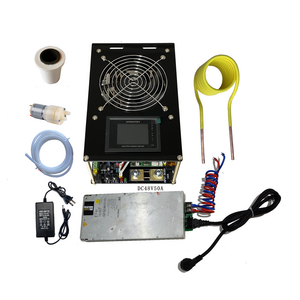 DC 48V 50A Power Supply + 2.5KW  ZVS Induction Heating Board with Copper Coil and Fan and Crucibles