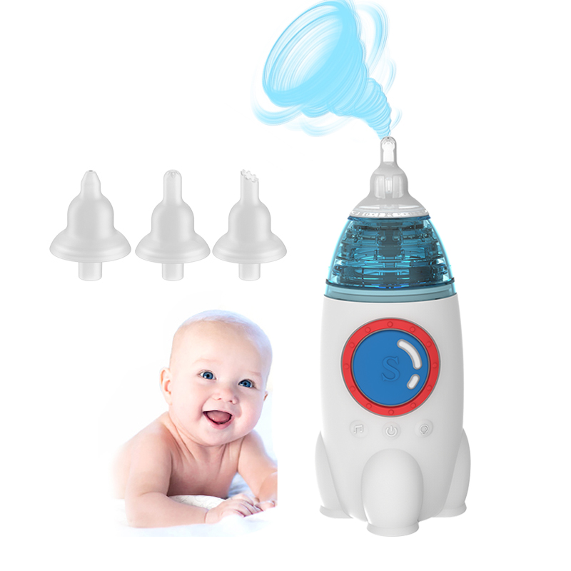 Rocket Shape Nose Mucus Vacuum baby nasal aspirator electric nose cleaner