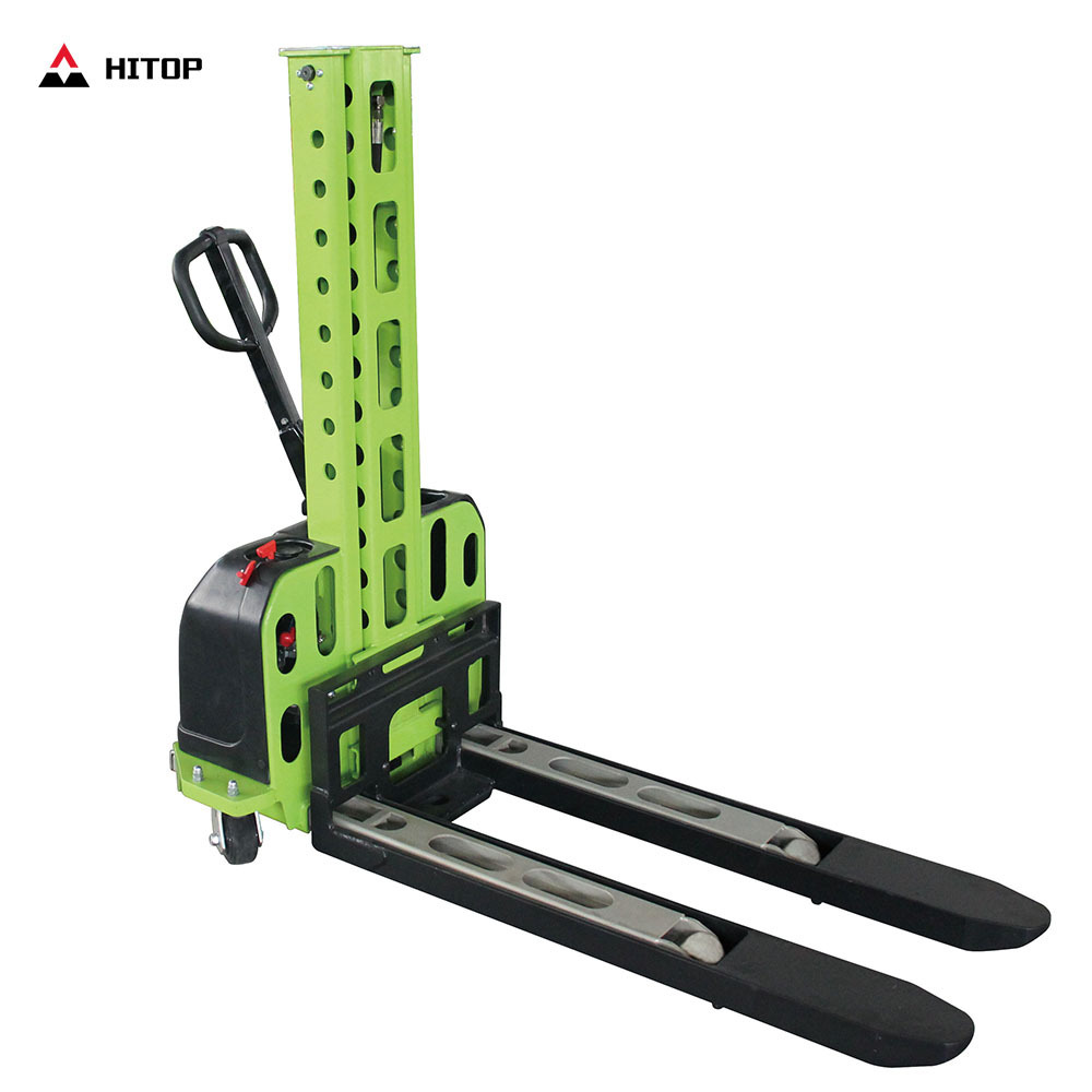 Wholesale High Quality Electric Self Loading Pallet Stacker Portable Forklift 1000kg 1500kg 700kg with Lithium Battery