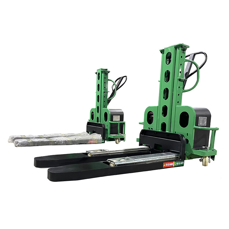 Wholesale High Quality Electric Self Loading Pallet Stacker Portable Forklift 1000kg 1500kg 700kg with Lithium Battery