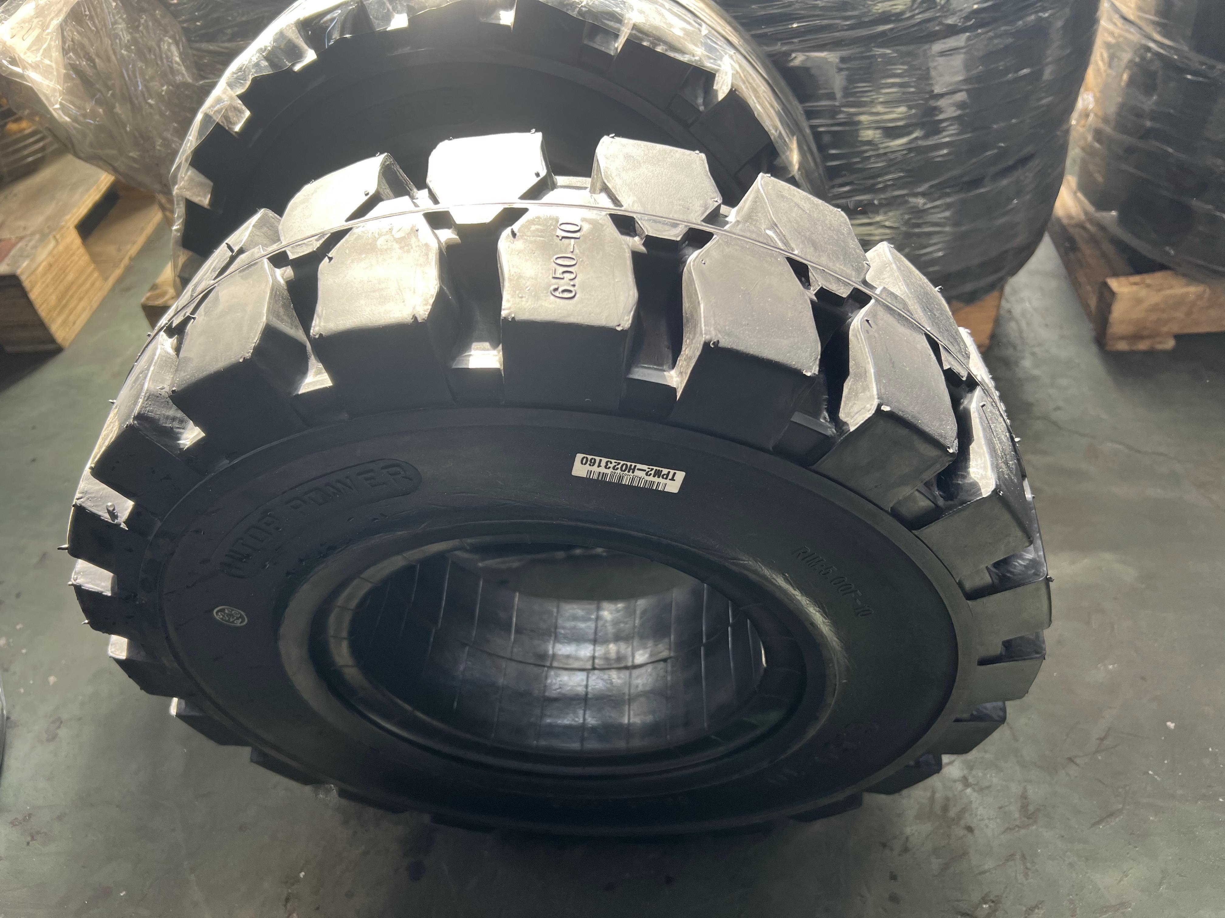 Forklift Tire Manufacturers Spare 0arts for Forklift 6.50-10 28X9-15 Solid Tires Pneumatic Tires