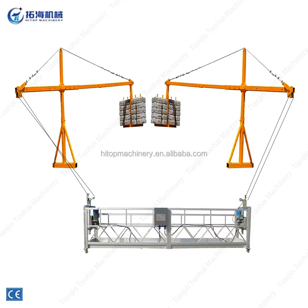 Good Price  ZLP630 Electric Aerial Motorized Rope Temporary Suspended Working Painted Platform