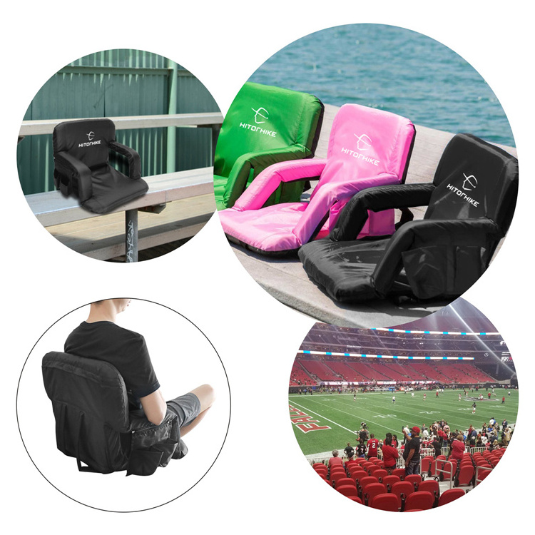 Hitorhike Adjustable Portable Soccer Stadium Seat chair  with Padded Cushion