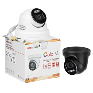 HIK DS-2CD2387G2-LSU/SL DS-2CD2347G2-LU 4MP 8MP Full Color Strobe Light and Audible Warning Fixed Turret PoE IP Camera