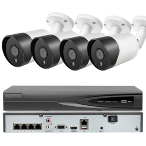 Outdoor DH 4MP 5MP 4K Full Color Night Vision NVR Kit 4K 8 POE Smart IP Security Camera System