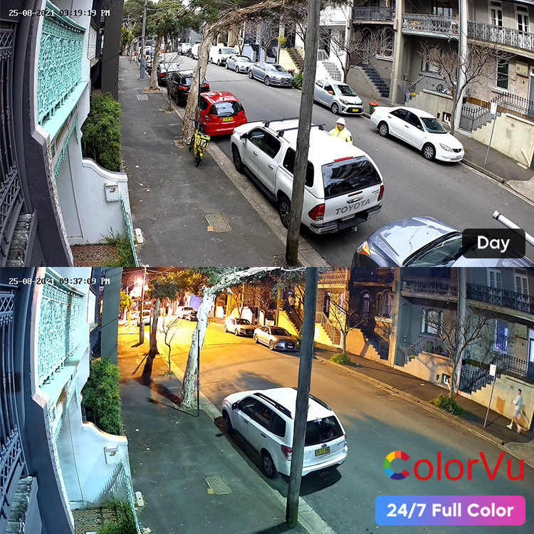 HIK DS-2CD2387G2-LSU/SL DS-2CD2347G2-LU 4MP 8MP Full Color Strobe Light and Audible Warning Fixed Turret PoE IP Camera