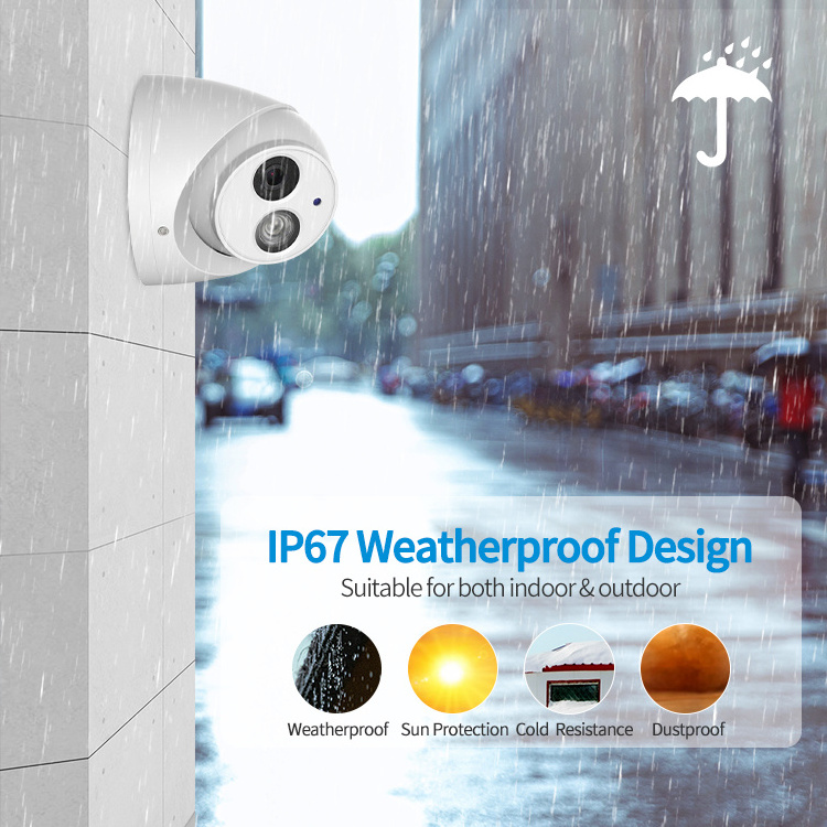 OEM DH IPC-HDW4631C-A Built-in Mic Face detection Waterproof IP67 6MP HD Turret IP Camera