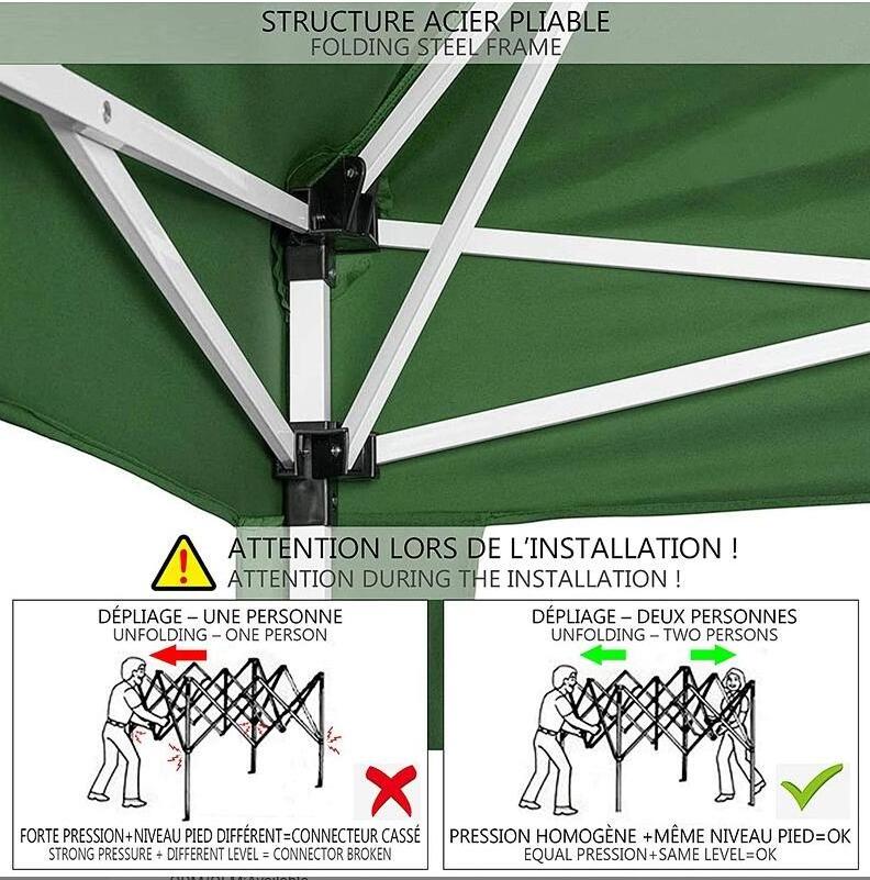 Hitree  All weather cheap roman metal line 3X3M outdoor garden gazebo beach tent Waterproof sunshade Folding Garden Gazebo 3x3