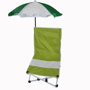 New Product 2024 High Quality Portable Beach Camping Customized With Umbrella Easy Carry Beach Folding Chair