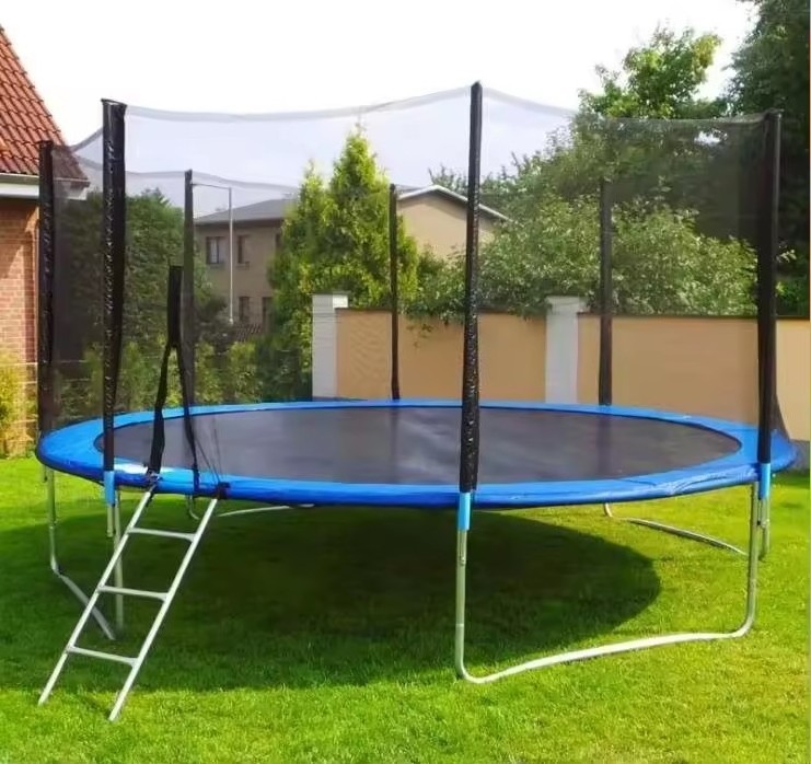 Wholesale 12FT happy kid jumping Trampoline bed full protection safe jump trampoline bed big kids activity gym fit trampoline