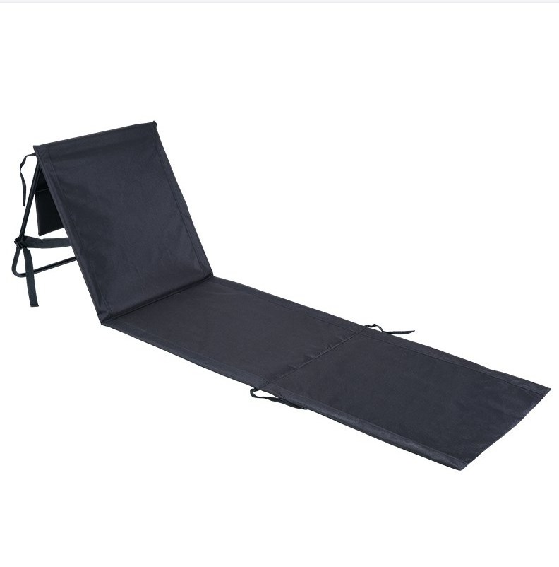 Portable Beach Mat Lounge Chair Lightweight Beach Chairs for Adults Adjustable Folding Reclining Beach Mat with Back