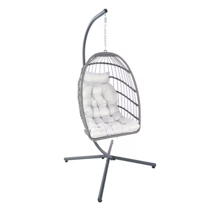 Bestseller Foldable Oval Patio Swing Enjoy indoor and outdoor relaxation with this premium quality weave hanging egg chair