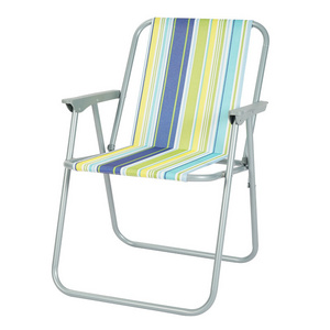 Portable Stripe Color Outdoor Metal Lightweight Beach spring Foldable Lounge Chair  camping folding chair