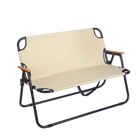 Oversize Camping Folding Chair Heavy Duty Steel Collapsible Padded Arm Chair with Cup Holder Quad Back Chair Portable