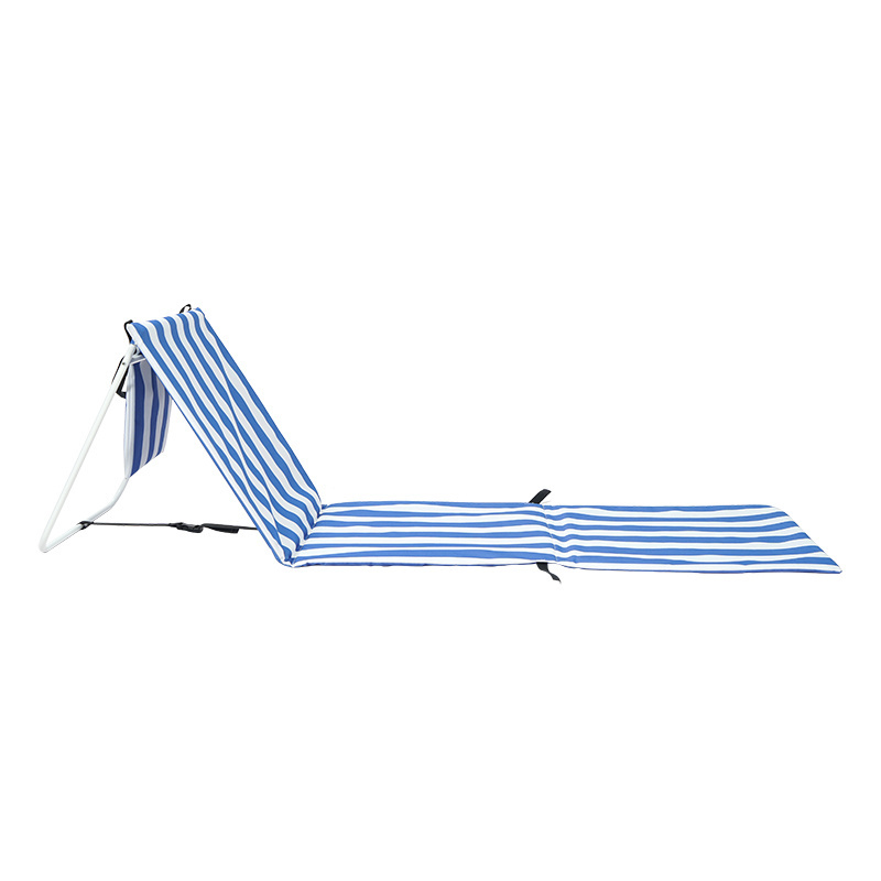 Beach Mat Lounge Portable  Chair Lightweight Beach Chairs for Adults Adjustable Folding Reclining Beach Mat with Back