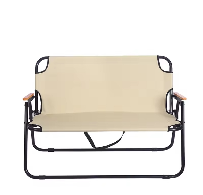 Oversize Camping Folding Chair Heavy Duty Steel Collapsible Padded Arm Chair with Cup Holder Quad Back Chair Portable