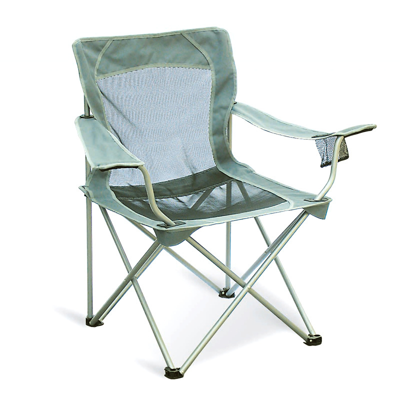 New Outdoor Support To 330lbs Heavy Duty Oversized Armrest Strong High Back With Cup Holder Beach Folding Camping Chair