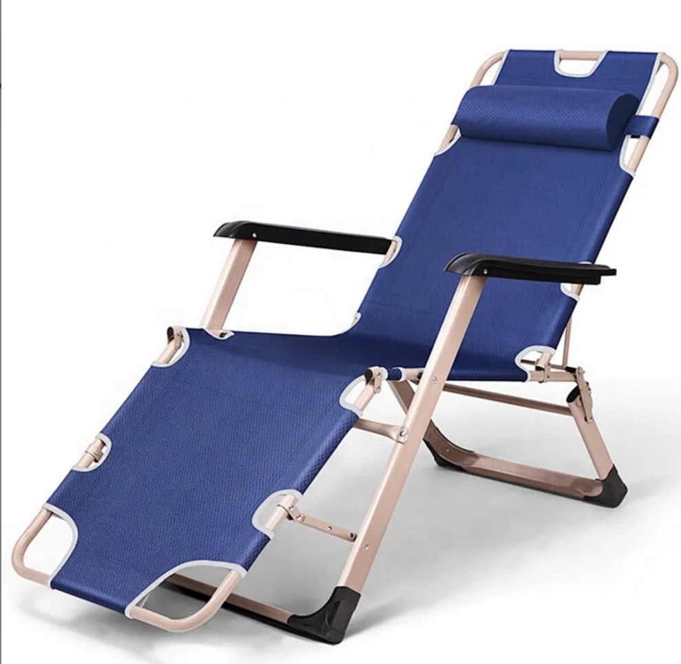 folding Camping Reclining  Patio Lounge Chair Outdoor for Beach Lawn chair patio chaise foldable camping  lounger