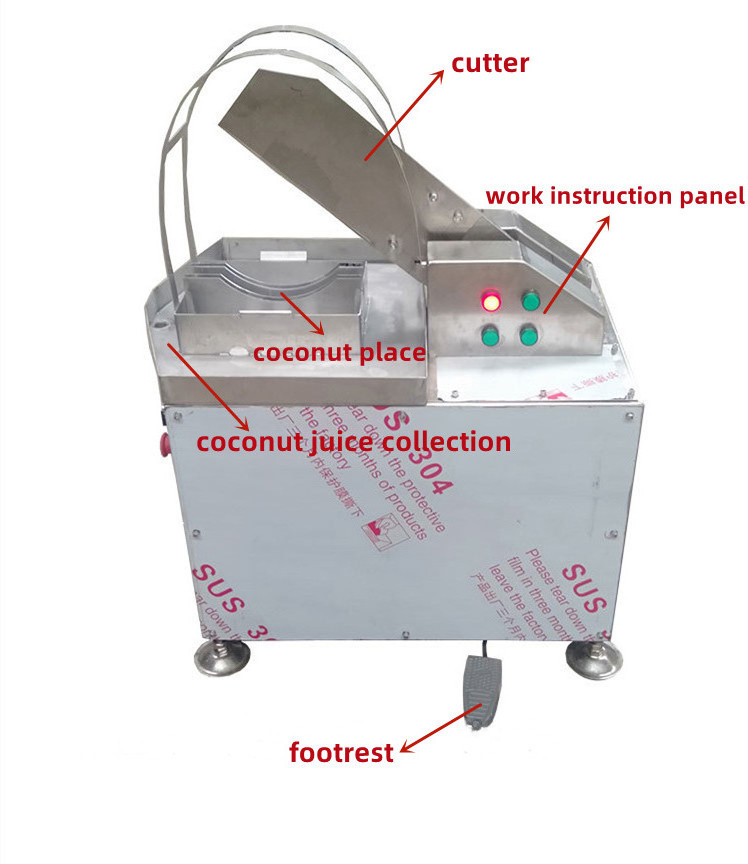 Factory Directly Supply Coconut Cutter/Cutting Machine/Cut Coconut Machine