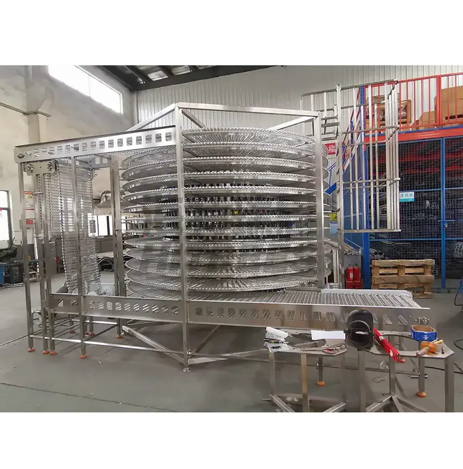 High Quality Quick Freezing Machine Frozen Food  Spiral Iqf Freezer/Iqf Quick Freezer Spiral Machine