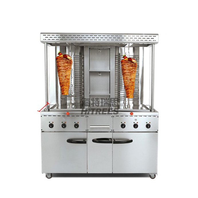 Wholesale Restaurant Supplies Shawarma Machine Gas Doner Kebab Machine With Rotating Skewer