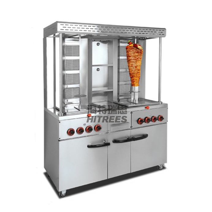 Wholesale Restaurant Supplies Shawarma Machine Gas Doner Kebab Machine With Rotating Skewer