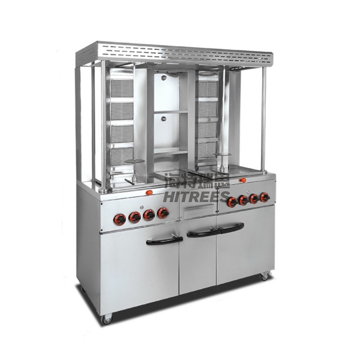 Wholesale Restaurant Supplies Shawarma Machine Gas Doner Kebab Machine With Rotating Skewer