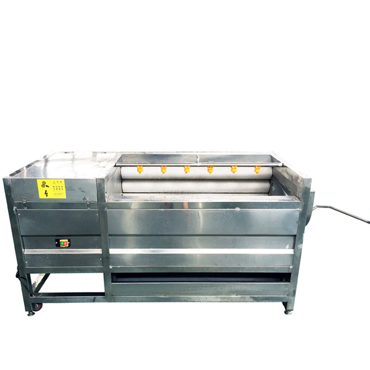 industrial potato peeling machine / sweet potatoes washing and peeling machine / potato peeler and slicer machine