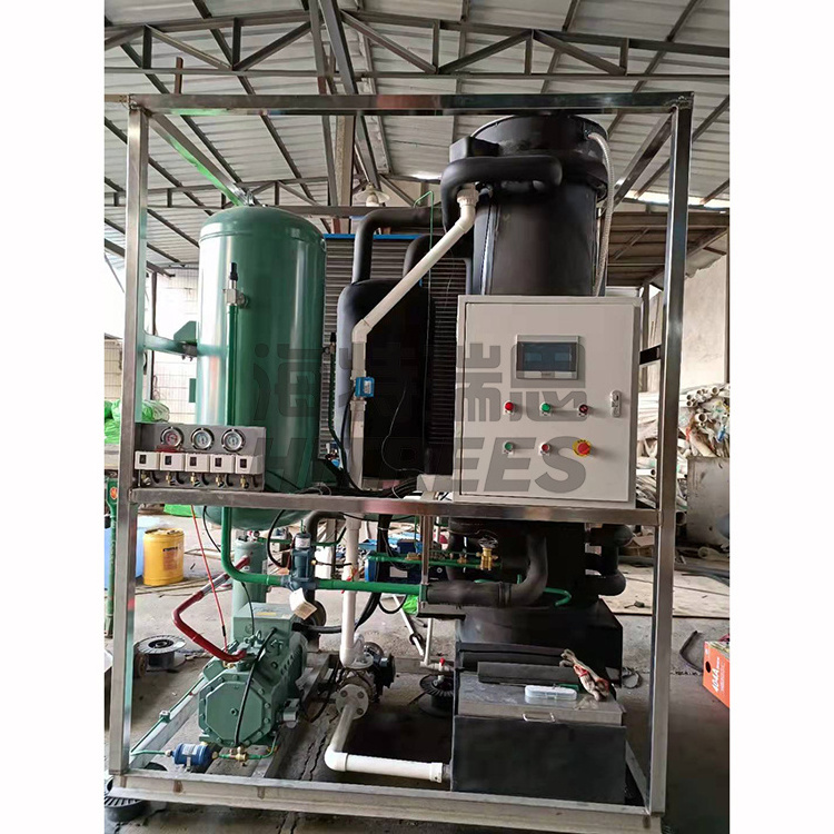 Hitrees Provided High Output Electric Tube Ice Making Machine 1 Ton Per Day Ice Tube Maker Equipment Tube Ice Making Machine