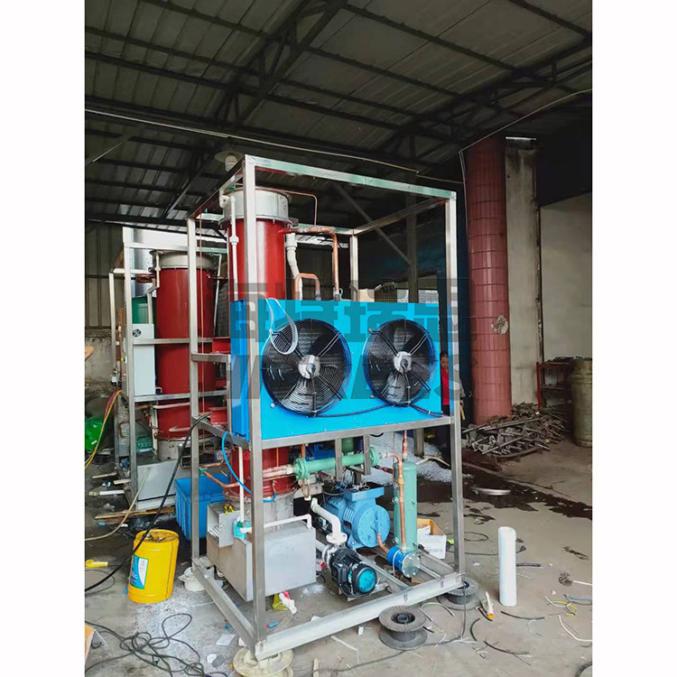 Hitrees Provided High Output Electric Tube Ice Making Machine 1 Ton Per Day Ice Tube Maker Equipment Tube Ice Making Machine