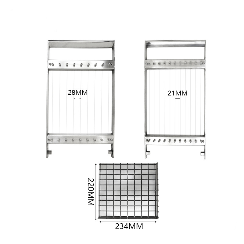 Confectionery Marshmallow Cutting Machine Raw Chocolate Cuber Square Cheese Cake Cutter Manual Steel Bar Jelly Cubes Cutter