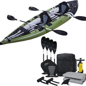 2024 Water Sports Trends KA3202 Motorized Kayak Pesca Con Pedal Kajak Fishing 2 Person Pedal Kayak 2 Seat