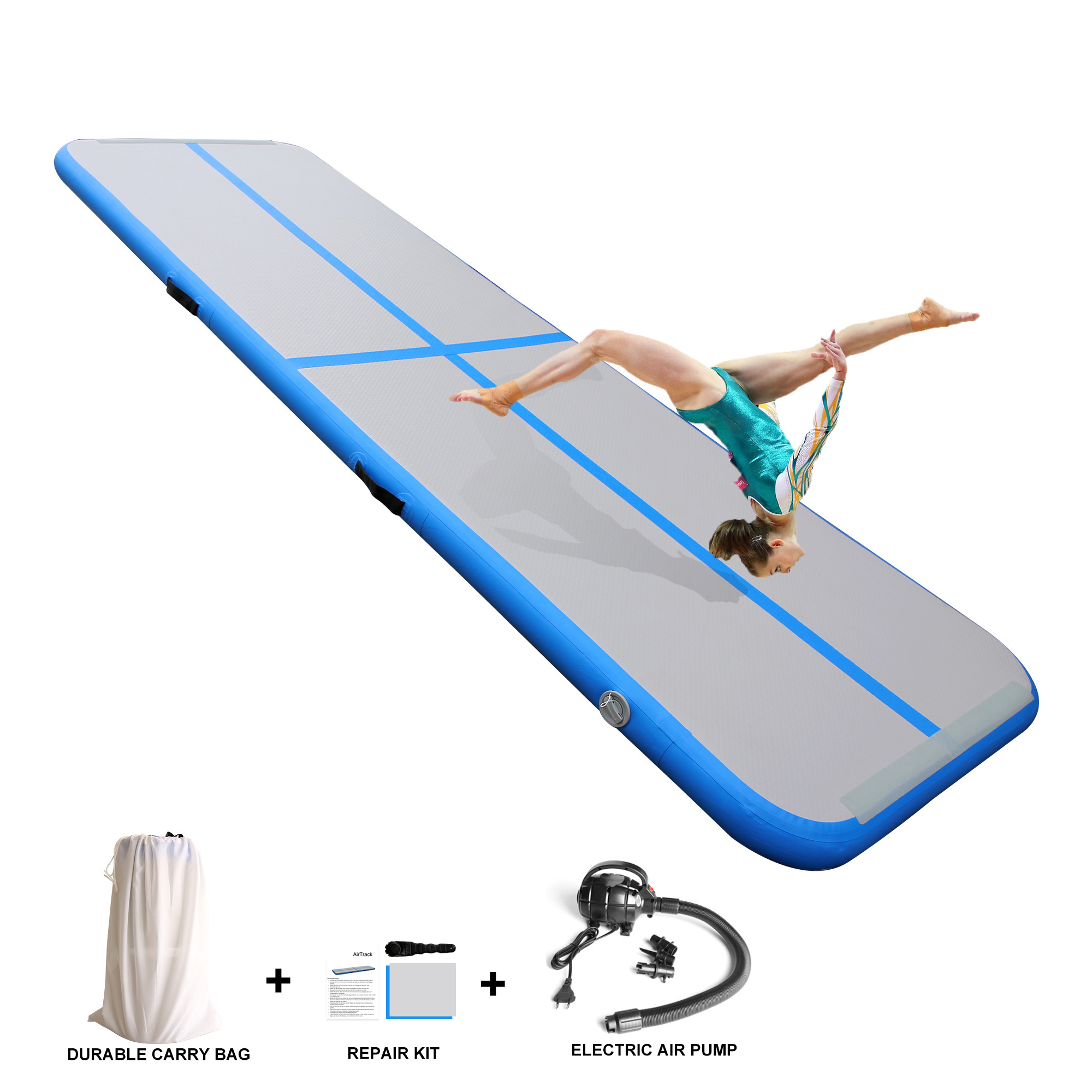 SP2601 3m 4m 5m 6m 8m 10m 12m 15m Cheap Inflatable Airtrack Tumbling Gym Mat Air Track For Gymnastics