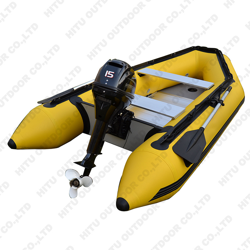 SP2402 High quality 4 person 3m durable pvc aluminum hull rigid inflatable tender boat