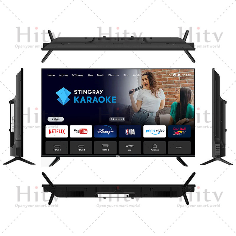 Hitv Televisor 40 Inch Android 11 12 13 Smart Tv Television 4K 43 Inch Smart Tv